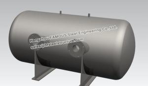 China Stainless Steel Industrial Steel Buildings Water Control Horizontal Bright Tank on sale