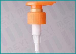 China Orange Shampoo Pump Dispenser , Plastic Liquid Soap Dispenser Pump Replacement  on sale