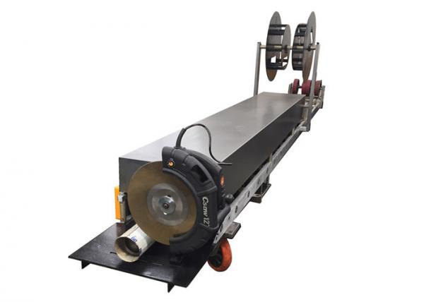 Quality Portable Roll Forming Machine For Round Type Shape Downpipes With Saw Cutting for sale