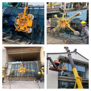 China 400kg Electric Rotation Glass Panel Lifter Glass Vacuum Lifter With 4pcs Suckers on sale