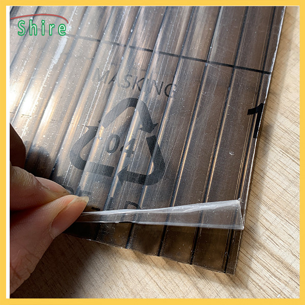 PE Adhesive Protective Film Two Side On Plastic Hollow Sheet Protection Film
