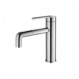 China Chrome Waterfall Bathroom Basin Faucet With 360° Nozzle 202.4mm Width on sale