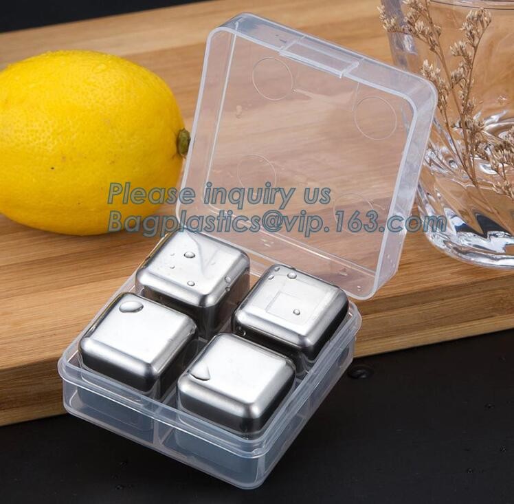 Bar accessories recyclable stainless steel whiskey ice cube stones, Stainless Steel Ice bar cooler, steel bar cold fresh