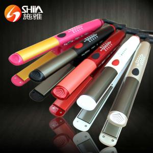 China ceramic coating hair straighteners flat iron with LED display hair styling tools on sale
