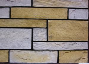  Rectangle Artificial Wall Stone With Strong Adhesion Color Solid Focus Manufactures