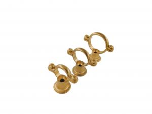  Polished Brass Pipe Clamp 15mm - 54mm Casting PVC Pipe Clamp Manufactures