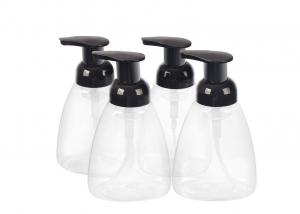 China Transparent Plastic Cosmetic Bottles High Strength With Black Foam Pump on sale