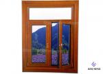Inward Tilt Turn Aluminium Windows And Doors Wooden Color With Powder Coating