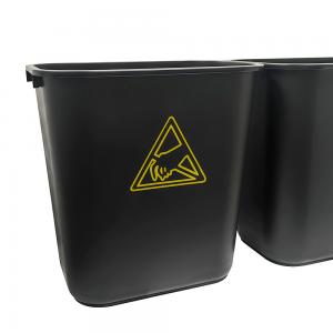  35L PP Plastic Square Antistatic Waste Bin ESD Electrostatic Cleanroom Tool Box Trash Can Manufactures