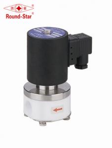 China Anti Corrosive PTFE Solenoid Valve 3/8＂Solenoid Water Valve For Acetic Acid on sale