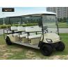 Buy cheap Bronze Street Legal Electric 8 Passenger Golf Cart With Black Seats , Sharp from wholesalers