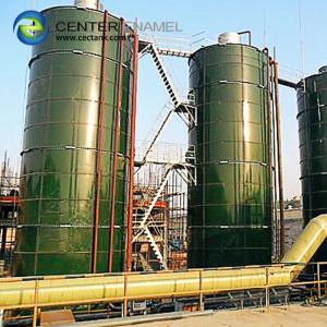 China Glass - Fused - To - Steel Bolted Tanks With Double Membrane Roof As Biogas Tanks on sale