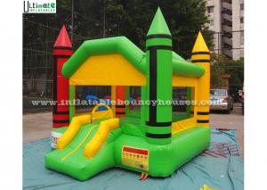  Indoor Mini Crayon Jumping Castles For Adults / Backyard Obstacle Course Fun Manufactures