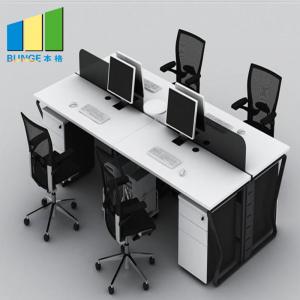  Fashion Office Furniture Partitions / Office Workstation Table With 1.5mm Thickness Steel Leg Manufactures