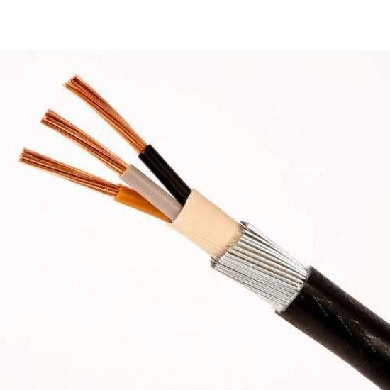 Quality Black 1000V Low Voltage Power Cable Galvanized Steel Wire Armoured Cable for sale