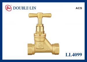 China 1/2 Inch Slow Open 16 Bar Stop Tap Replacement Valve Brass Color on sale