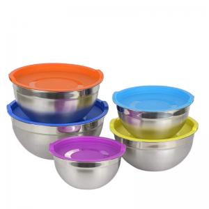 China Lightweight Stainless Steel Cookware Sets 0.4L-4L Stainless Steel Salad Bowl on sale