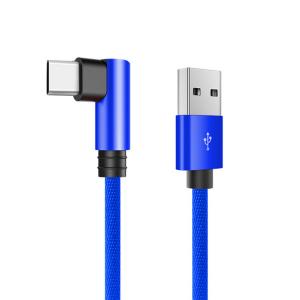 China Elbow L Shape 90 Degree Type C Cable OEM USB Type C Data Cable on sale