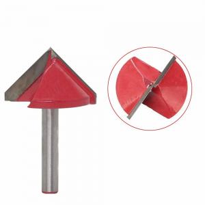  Sharp Cutting Edge Woodworking Router Bits V Groove Carbide Tipped Tools Manufactures
