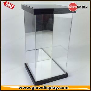 China self-assembly custom 1/6 scale LED lighted clear figure acrylic display case for collection toys on sale