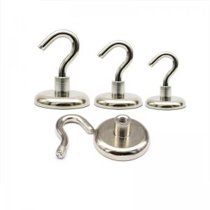 China High Pull Force Stainless Steel Magnetic Hooks Neodymium Customized Size on sale