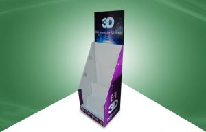  Three - tier Cardboard Dump Bin Display Eco-friendly for 3D Poster Manufactures