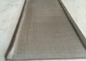  Woven Flat Stainless Steel Wire Belt Chain Edge High Precision Strong Tension Manufactures