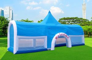 China Blue Large Inflatable PVC Event Tent For Commercial Advertising on sale
