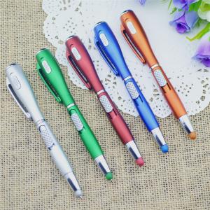 China 2015 Customized Logo Led Light Pen, Plastic Promotional Pen, Light up Ballpen with touch on sale