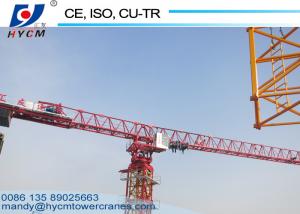  65m Jib Length Hydraulic Self Erecting 12ton Flat Top Tower Crane Price Manufactures