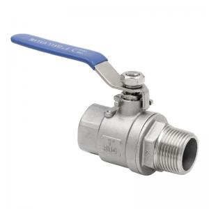 China Media Water 2PC Ball Valve DN8-DN50 for Water Tap Valve Switch Female and Male Thread on sale