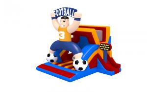  Football Inflatable Bouncer Combo With Slide For Outdoor Kids Castle Jumping Trampoline Manufactures