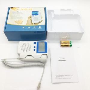 China 3MHz 210bpm Medical Equipment Rechargeable Battery Handheld Fetal Doppler on sale