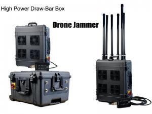 China Draw - Bar Box Drone Signal Jammer Portable With 360 Watts , 1000m Jamming Range on sale