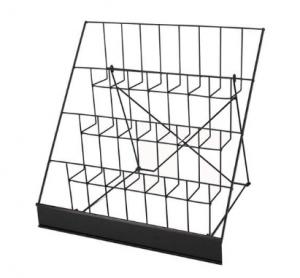 Black Color Metal Wire Display Racks , Table Top Display Stand Corrosion Resistance Manufactures