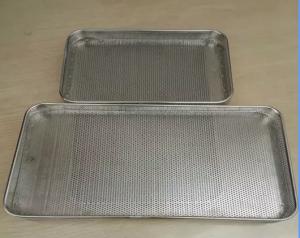  Food Grade SS Trays / Perforated punched metal mesh Stainless Steel Tray Manufactures