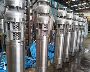  QJ series Deep Well Submersible Pumps Stainlees Steel 304 / 316 / 316L Manufactures