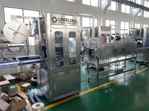  Carbonated Drink /juice 200 BPM Automatic PET GLASS Bottle shrink sleeve Labeling Machine Manufactures