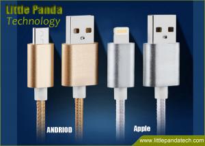  Popular Double-Faced Metal Plug Micro USB Cable for Samsung and Andriod Phone Colorful USB Data Cable Manufactures