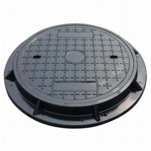 China EN124 DN100 Cast Iron Manhole Cover Locking Drop Manholes Painting Surface on sale
