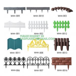 China Metal Fence, Plastic Fence, Wooden Fence, Lawn Edging Border Outdoor Garden Fence Panels Decorative Plastic Fencing on sale