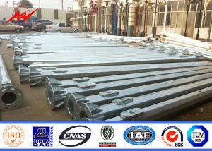  6.5m 8m Length 11m Cross Arm Galvanized Driveway Light Poles With Lights Manufactures