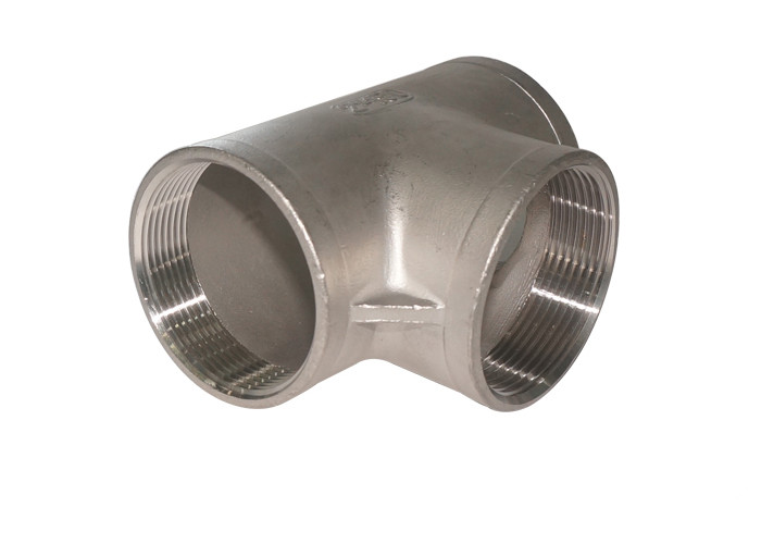 1 / 2" High Pressure 304 Stainless Steel Pipe Fittings Stainless Steel Reducing Tee