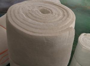 China Bio Soluble High Temperature Ceramic Fiber Blanket , White Furnace Insulation Blanket on sale