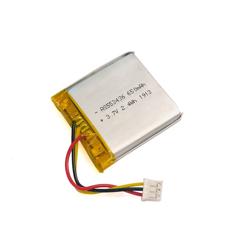 1C Rate 650mAh 3.7 V Lithium Battery Pack For Portable Source