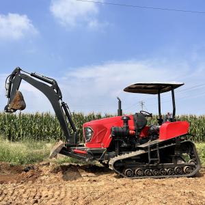  Farming 80HP Crawler Tractor Loader Various Agricultural Tools Manufactures