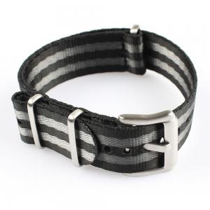  Seatbelt Nylon Velcro Watch Band , 18mm Striped Nylon Watch Band Manufactures