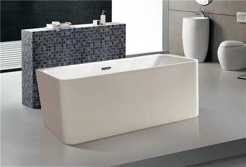 Quality Indoor Seamless Rectangular Freestanding Bathtub Scratches / Stains Resistant for sale