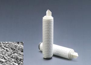 China Hydrophobic PTFE Membrane Pleated Cartridge Filter Vessels For Gas Filtration on sale