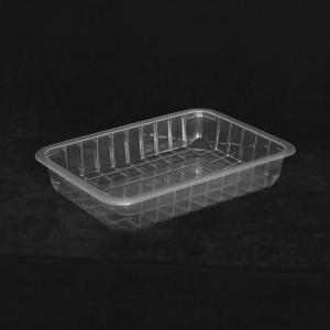  285 X 205 X 90 MM PP Disposable Plastic Tray Clear Rectangle Food Plastic Tray Manufactures